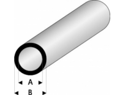 Profilo Tubo Tondo Round Tube 1,0x2,0mm/0.04x0.08  x 100 cm