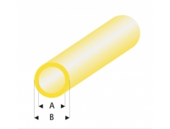 Profilo Profili Colorati Tube, Clear Yellow 2,0x3,0mm/0.08x0.118  x 30 cm
