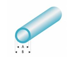 Profilo Profili Colorati Tube, Clear Blue 2,0x3,0mm/0.08x0.118  x 30 cm