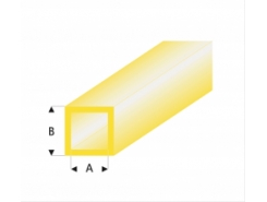 Profilo Profili Colorati Tube-Square-yellow 2,0x3,0mm/0.080x0.118  x 30 cm