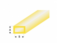 Profilo Profili Colorati Tube-Rect.-Yellow   2,0x4,0mm/0.08x0.156   x 30 cm
