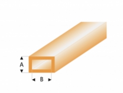 Profilo Profili Colorati Tube-Rect.-Orange   2,0x4,0mm/0.08x0.156   x 30 cm