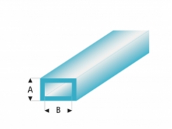 Profilo Profili Colorati Tube-Rect.-Blue 3,0x6,0mm/0.118x0.236  x 30 cm