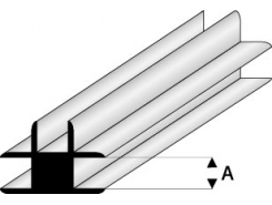 Profilo Profili x Lastre T-Connector 1,0mm/0.04  x 100 cm