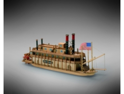 Modello kit barca MISSISSIPI serie MINIMAMOLI scala 1:206