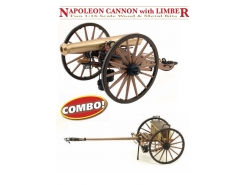 GUNS OF HISTORY NAPOLEON CANNON 12 LBR WITH LIMBER, GUERRA CIVILE AMERICANA 1857