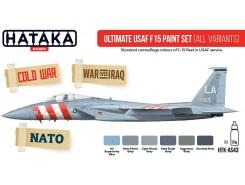 AS43 - Ultimate USAF F 15 paint set (all variants) - 6 X 17 ML