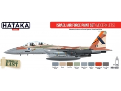 AS62 - Israeli Air Force Paint Set (modern jets) - 8 X 17 ML