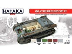 AS37 - WW2 AFV Interior Colours Paint Set - 6 X 17 ML