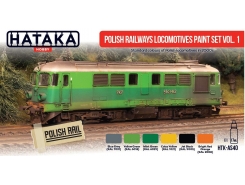 AS40 - Polish Railways Locomotives Paint set Vol.1 - 6 X 17 ML