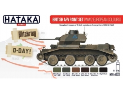 AS22 - British AFV paint set (WW2 European colours) - 6 X 17 ML