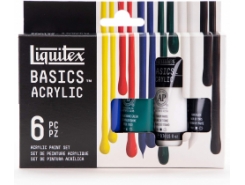 Liquitex Basics Acrylic Set da 6 tubi x 22 ml - Primari