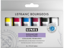 Lefranc Bourgeois Extra-Fine Linel Set colori  primari 6x14 ml