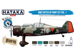 BS107 - WW2 Dutch AF paint set vol.1 - 6 X 17 ML