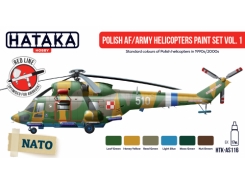 AS116 - Polish AF / Army Helicopters paint set vol.1 - 6 X 17 ML