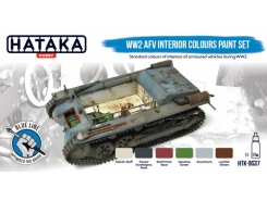 BS37 - WW2 AFV Interior Colours paint set - 6 X 17 ML
