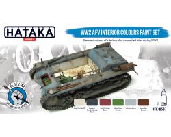 Hataka Hobby WW2 AFV Interior Colours Paint Set