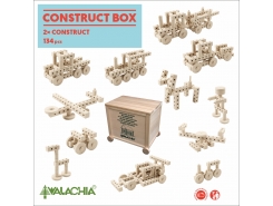 CONSTRUCT BOX-134 PEZZI-100% LEGNO NATURALE -WALACHIA