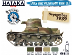 BS11 - Early WW2 Polish Army Paint Set - 4 X 17 ML