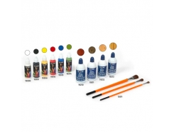 Pack di pitture con coloranti acrilici e pennelli